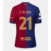 Barcelona Frenkie de Jong #21 Hjemmedrakt 2024-25 Kortermet